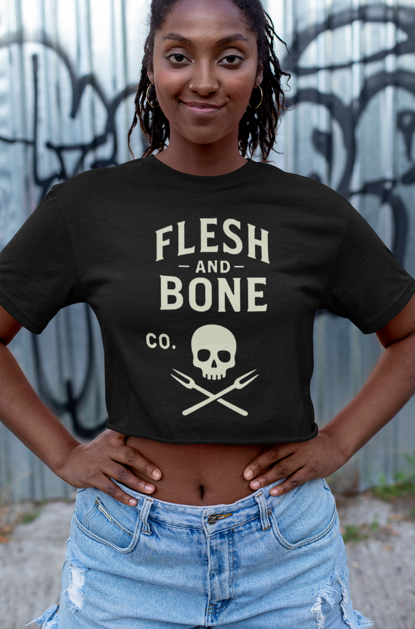 Built in Solitude Cropped Tee