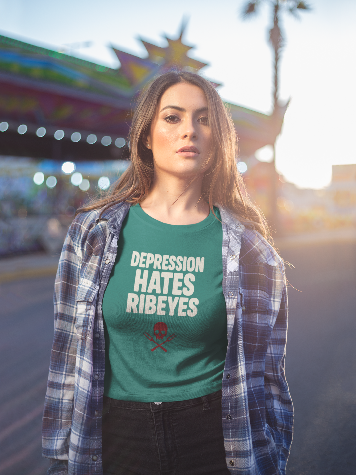Depression Hates Ribeyes - Womens