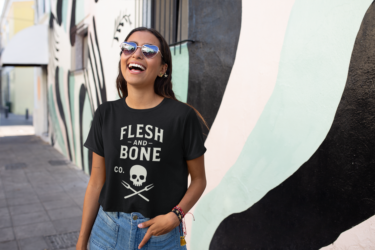 Built in Solitude Cropped Tee
