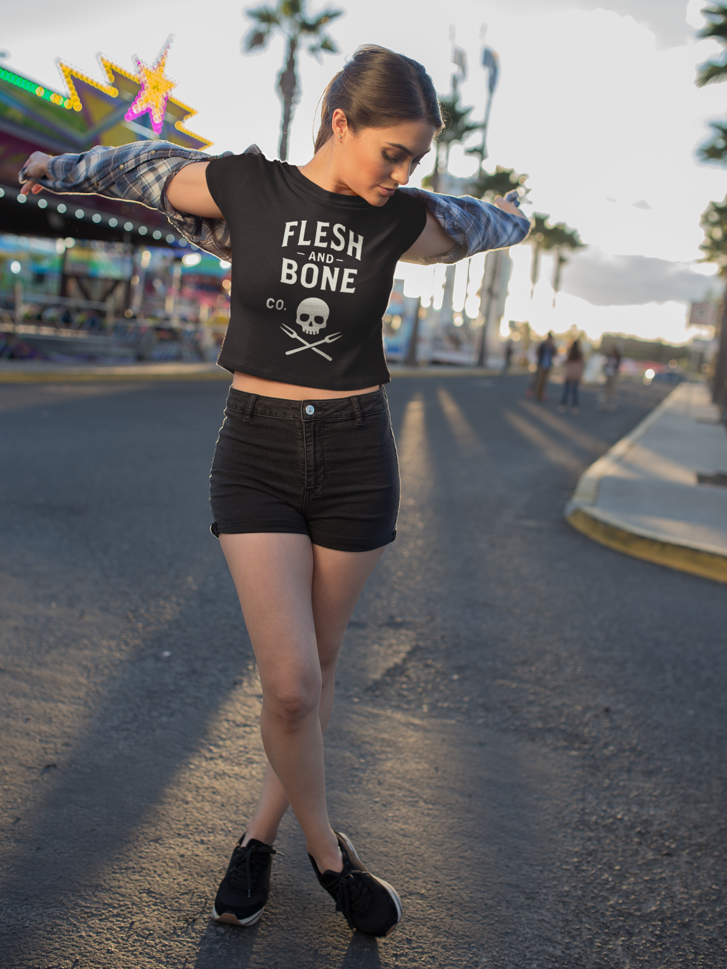 Built in Solitude Cropped Tee